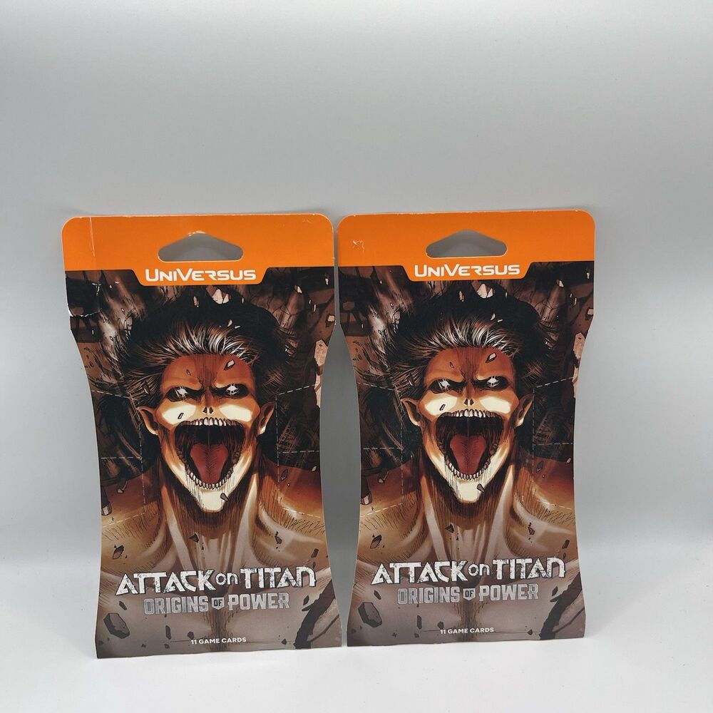 Attack on Titan: Origins of Power - Booster Pack Lot Of 2